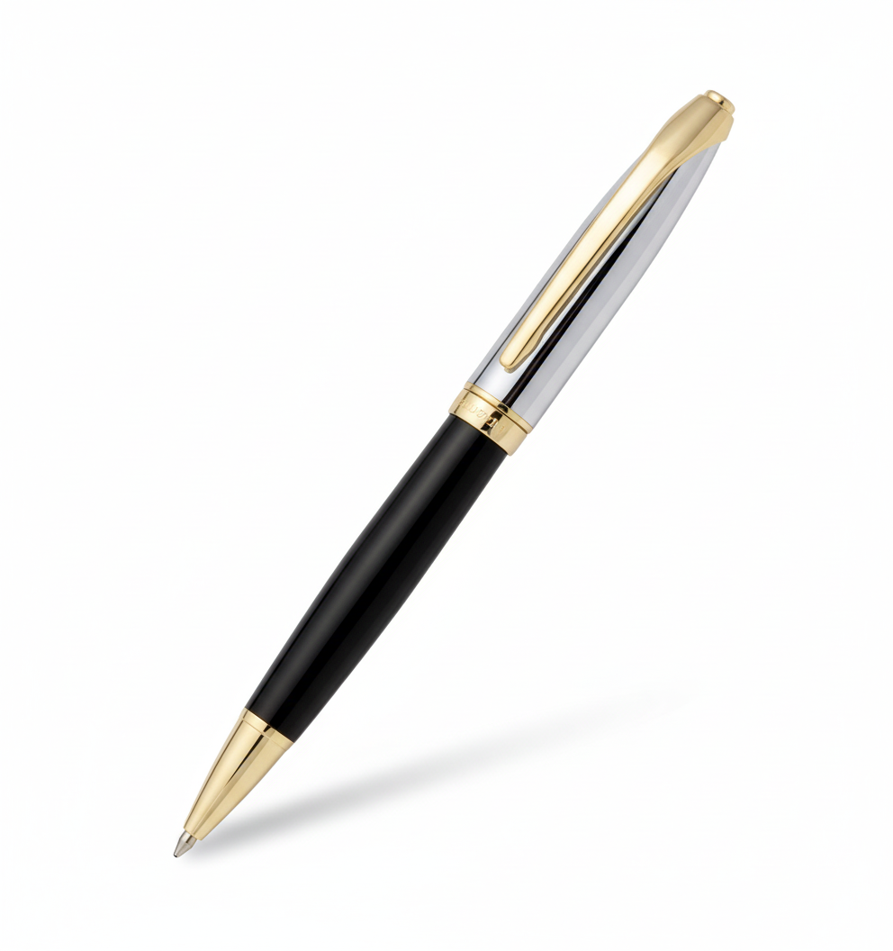 Ring Shiny Black-Chrome Gold - Angle 2