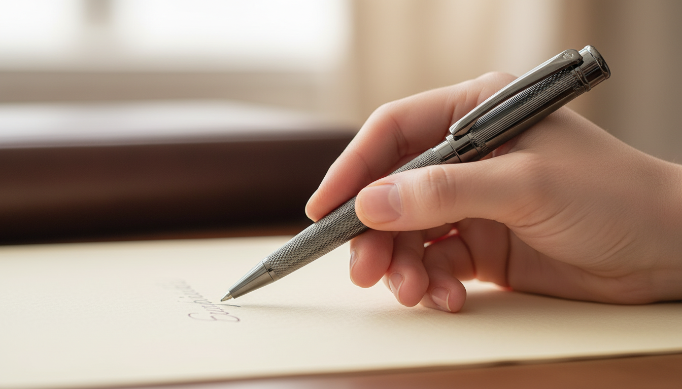 Stark Pen - Close-up Writing